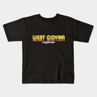 Retro West Covina California Kids T-Shirt